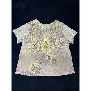 Vintage Disney All Over Print Tiger Womens Shirt Sz Large/XL B1